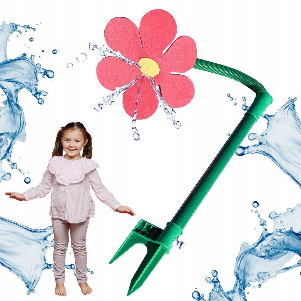 Szalona Stokrotka Opryskiwacz Zabawka Ogrodowa Różowa