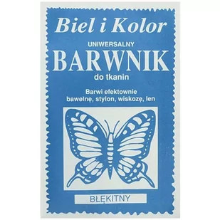 czakos Barwnik do tkanin "Motyl", błękitny, Biel i Kolor, 10 g CZ-BT-011 - Farby i media malarskie - miniaturka - grafika 1