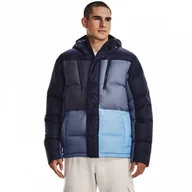 Kurtki męskie - Męska kurtka puchowa pikowana UNDER ARMOUR CGI Down Blocked Jkt - granatowa - miniaturka - grafika 1