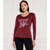 Bluzki damskie - GUESS Bluzka | Regular Fit - miniaturka - grafika 1