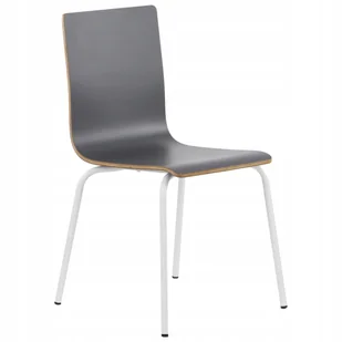 Fotel biurowy, krzesło biurowe Krzesło Do Restauracji Laminowane Werdi B Biały/szary Solidne - Fotele i krzesła biurowe - miniaturka - grafika 1