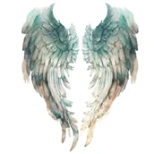 Pasmanteria - Naprasowanka Skrzydla anioł sztuka 5 - miniaturka - grafika 1