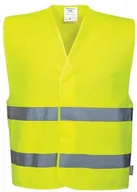 Odzież robocza - PORTWEST C474 KAMIZELKA OSTRZEGAWCZA Z DWOMA TAŚMAMI POZIOMYMI; ŻÓŁTY (L/XL) - miniaturka - grafika 1