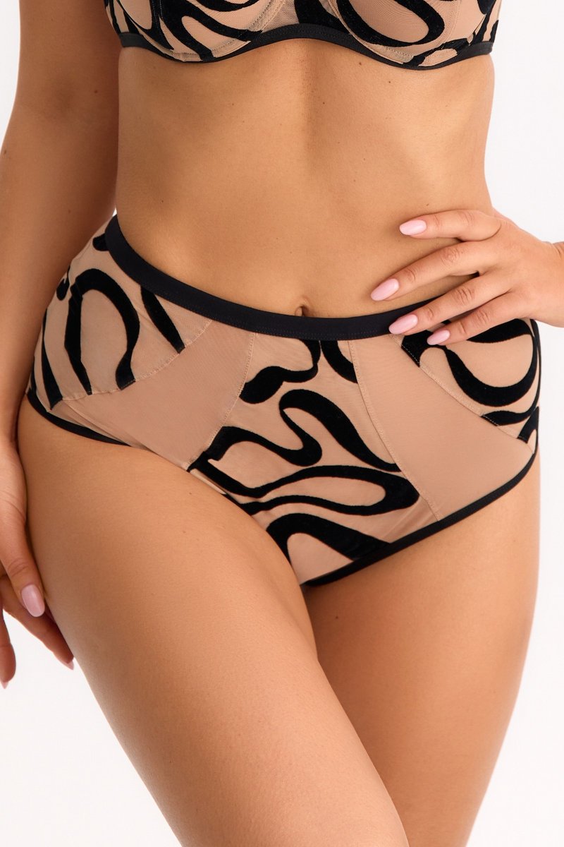 Figi Czarny Agat 156 Wysoki stan Bella Misteria Czarny Xxxl