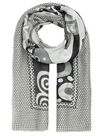 Apaszki i szaliki damskie - APART Fashion Szalik damski, czarny i biały, jeden rozmiar - miniaturka - grafika 1