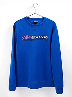 Bluzy męskie - Burton Męska bluza z kapturem niebieski kobalt Blue Heather 50 17353110402 - grafika 1