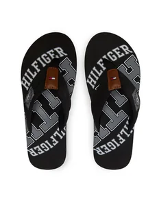 Tommy Hilfiger Japonki Essential Th Beach Sandal FM0FM01369 Czarny - Klapki i japonki męskie - miniaturka - grafika 1