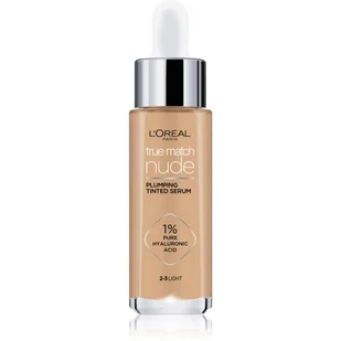 Loreal Paris Paris True Match Nude Plumping Tinted Serum serum do ujednolicenia kolorytu skóry odcień 2-3 Light 30 ml - Podkłady do twarzy - miniaturka - grafika 1