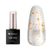 Lakiery do paznokci - Silcare maniMORE DOT top coat do paznokci Orange 10g - miniaturka - grafika 1