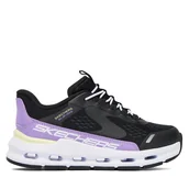Buty dla dziewczynek - Sneakersy Skechers Glide-Step + 303654L BKPR Czarny - miniaturka - grafika 1