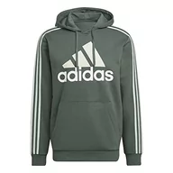 Bluzy męskie - adidas Męska bluza z kapturem M Bl3s FL HD, Oxiver/Verlin, XS, Oxiver/Verlin, XS - miniaturka - grafika 1