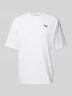 Koszulki męskie - T-shirt o kroju oversized z wyhaftowanym logo - miniaturka - grafika 1