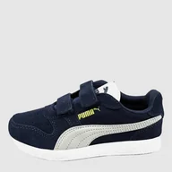 Buty dla chłopców - Buty sportowe chłopięce na rzepy Puma Icra Trainer Suede Ps Peacoat 360756-28 31 (12UK) Granatowe (4060981151654) - miniaturka - grafika 1