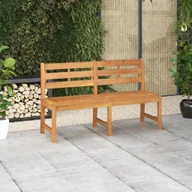 Ławki ogrodowe - Ławka ogrodowa, 150 cm, lite drewno tekowe - miniaturka - grafika 1
