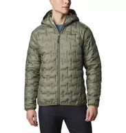 Odzież trekkingowa damska - Kurtka Turystyczna Puchowa Męska Columbia Delta Ridge Down Hooded Jacket - miniaturka - grafika 1