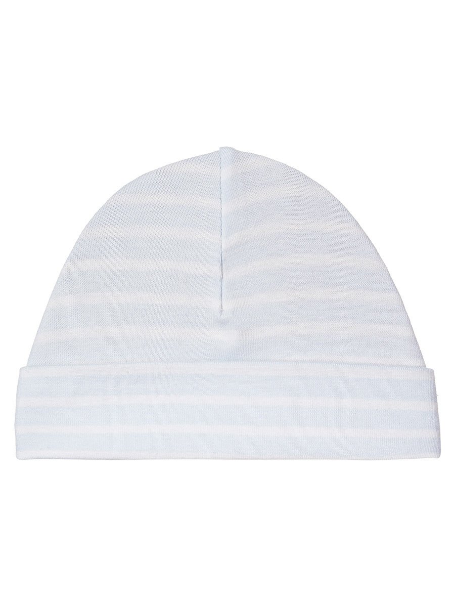 Niemowlęca czapka bawełniana paski jasnoszara Döll r.35