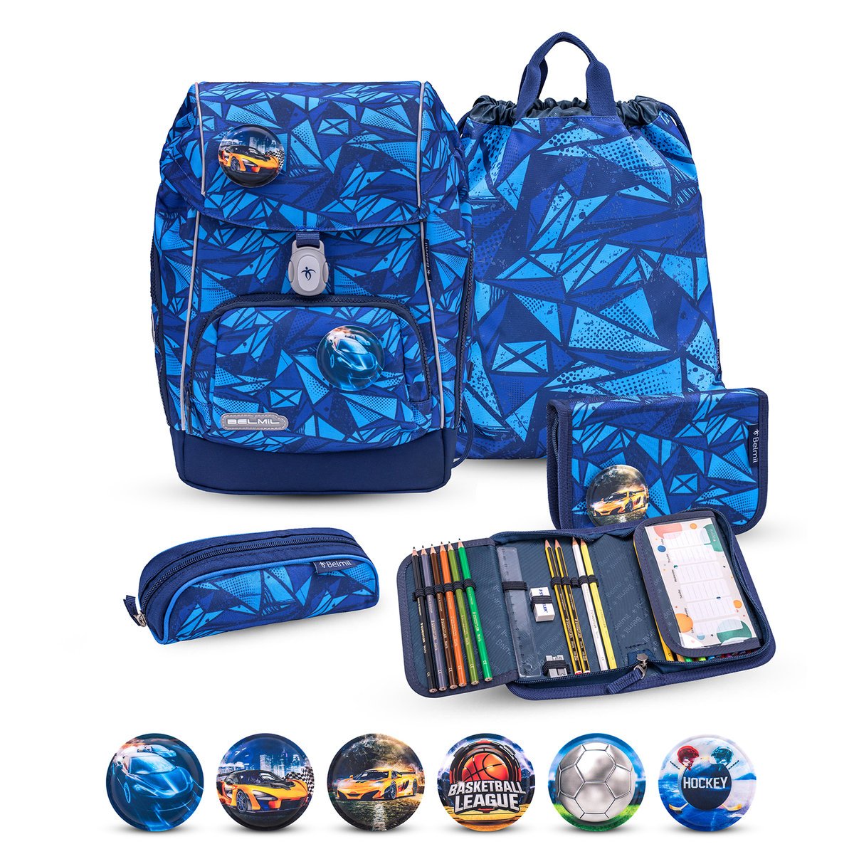 Zestaw szkolny Premium Comfy Plus Glacier Blue, 5-częściowy