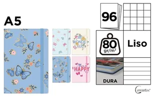 Cervantes Notatnik A596k Mix - Notesy i bloczki - miniaturka - grafika 1