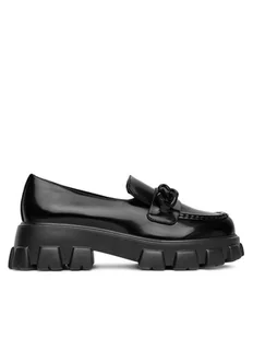 DeeZee Loafersy 17090-2 Czarny - Półbuty damskie - miniaturka - grafika 1