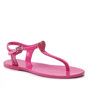 Sandały damskie - Sandały LOVE MOSCHINO - JA16011G1GI37604 Fuxia - grafika 1