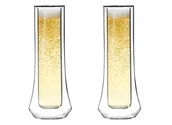 Szklanki - Vialli Design Komplet kieliszków do szampana z podwójną ścianką Soho 8906 2 x 140 ml - miniaturka - grafika 1