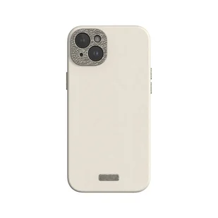 Moshi Napa MagSafe - Skórzane etui iPhone 15 Plus (Eggnog White) - Etui i futerały do telefonów - miniaturka - grafika 1