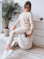 Dresy damskie - Komplet damski dresowy MIGEL jasnobeżowy Dstreet AY0806-M - miniaturka - grafika 1