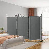 Parawany - Lumarko Parawan 6-panelowy, antracytowy, 520x180 cm, tkanina! - miniaturka - grafika 1