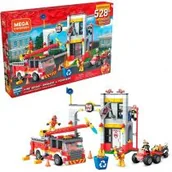 Klocki - Mattel Remiza strażacka Mega Construx GLK56 522 części  GLK56 - miniaturka - grafika 1