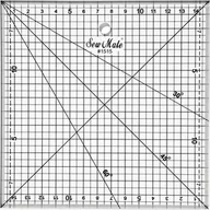 Akcesoria kreślarskie - TEXI 4066 Liniał do patchworku i quiltingu, 160x160 mm, podziałka centymetrowa, czarna - miniaturka - grafika 1