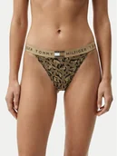 Majtki damskie - Tommy Hilfiger Stringi UW0UW06499 Beżowy - miniaturka - grafika 1