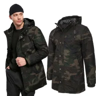 Odzież taktyczna i umundurowanie - Kurtka BRANDIT Grid-Camo Parka Woodland S - miniaturka - grafika 1
