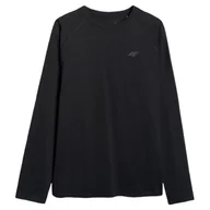 Koszulki sportowe męskie - Koszulka męska 4F Longsleeve M474 Rozmiar: XL / Kolor: czarny - miniaturka - grafika 1