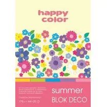 GDD Blok A4/20K Deco Summer 170g HAPPY COLOR - Artykuły biurowe - miniaturka - grafika 3
