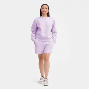 Damskie spodenki dresowe Guess Elly Shorts - fioletowe - GUESS - Spodnie sportowe damskie - miniaturka - grafika 1