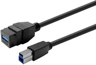 Adaptery i przejściówki - VivoLink Keystone Black USB3.0 A-Female to B-Male PROKEYUSB3AFBM2B - miniaturka - grafika 1