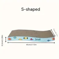 Inne - TEMU Dwustronny Drapak dla Kota - Wytrzymały, Gęsty Karton Falisty do Wypoczynku dla Kotów - miniaturka - grafika 1