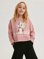 Bluzki dla dziewczynek - Reserved - Koszulka Naruto - brudny róż - miniaturka - grafika 1