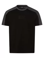 Koszulki męskie - EA7 Emporio Armani - T-shirt męski, czarny - miniaturka - grafika 1
