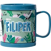 Kubki dla dzieci - Plastikowy kubek z imienim FILIPEK - miniaturka - grafika 1