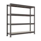 Szafy i regały magazynowe - Regał metalowy Mega 300 kg 180x160x60 cm 4 półki Metalkas - miniaturka - grafika 1