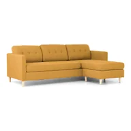 Narożniki - Sofa retro Mars Zestaw narożników do salonu Narożnik tapicerowany curry żółty - miniaturka - grafika 1