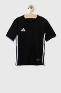 Koszulki dla dziewczynek - adidas Performance t-shirt dziecięcy TABELA 23 JSY Y kolor czarny wzorzysty - miniaturka - grafika 1