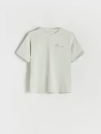 Koszulki dla chłopców - Reserved - T-shirt oversize - jasnozielony - miniaturka - grafika 1