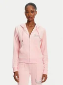 Bluzy damskie - Juicy Couture Bluza Robertson JCBAS125805 Różowy Regular Fit - miniaturka - grafika 1