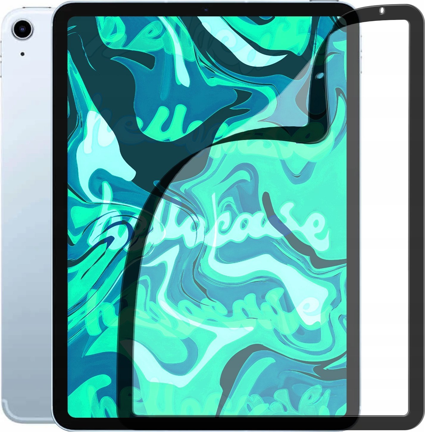 Hello Case Szkło Hybrydowe do IPAD AIR 10,9 cala szybka 9H, pełne 5D,
