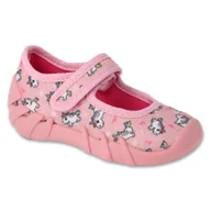 Buty dla dziewczynek - Befado kapcie dziewczęce 109P267 z motywem różowe - miniaturka - grafika 1