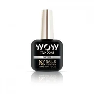 Lakiery hybrydowe - NC Nails, Lakier hybrydowy Wow Top Coat Silver, 11ml - miniaturka - grafika 1