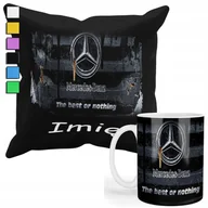 Gadżety dla niej i dla niego - ZESTAW KUBEK + POSZEWKA Z NADRUKIEM-DLA FANA PREZENT AUTA MERCE-DES +IMIĘ - miniaturka - grafika 1