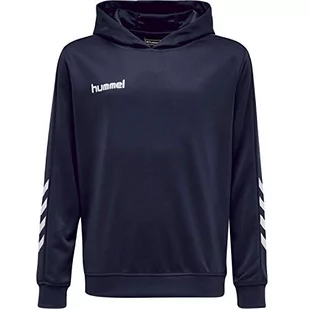 Hummel Hummel Męska bluza z kapturem Hmlpromo Poly Hoodie niebieski niebieski (Bleu Marine) XL 208317-7026 - Bluzy męskie - miniaturka - grafika 1